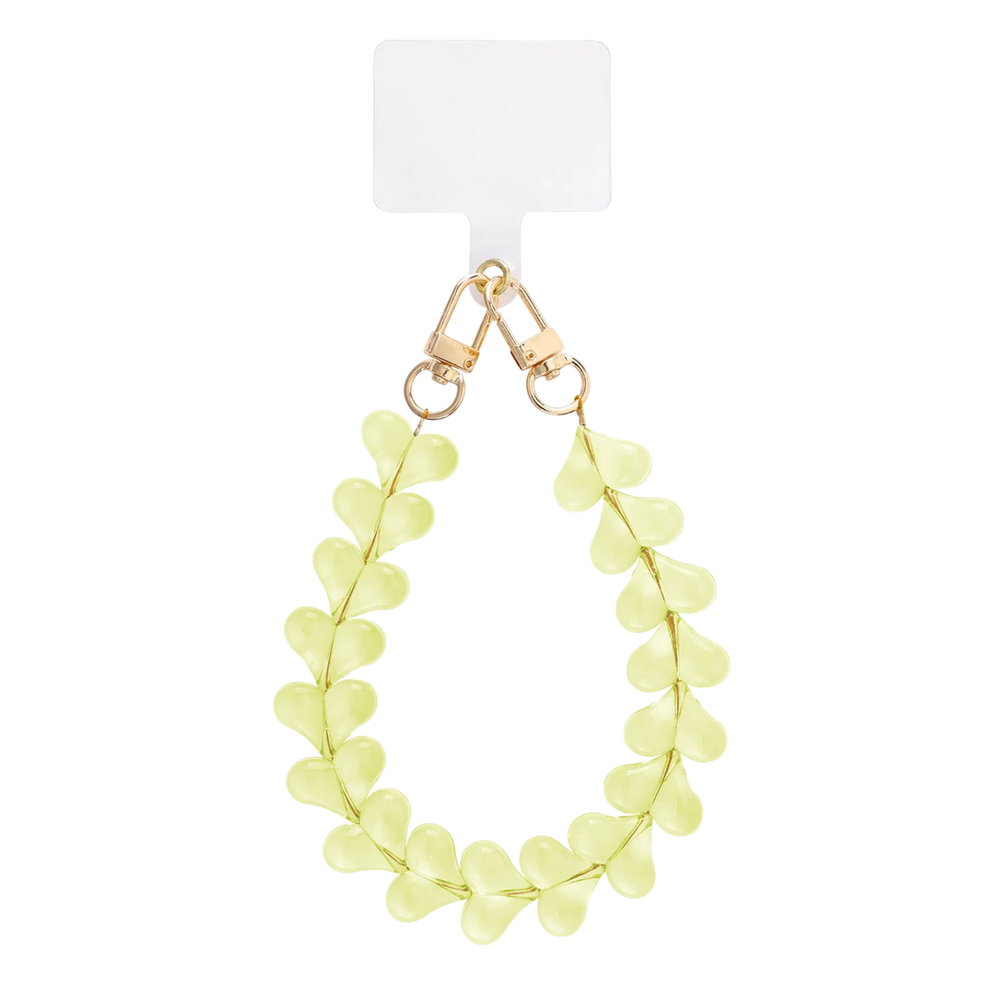 Candy Hearts Beaded Phone Lanyard Charm Wrist Strap