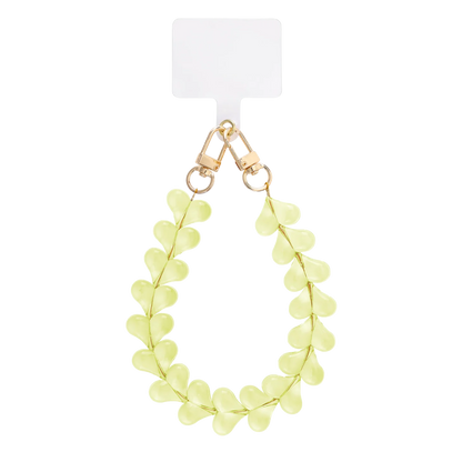 Candy Hearts Beaded Phone Lanyard Charm Wrist Strap