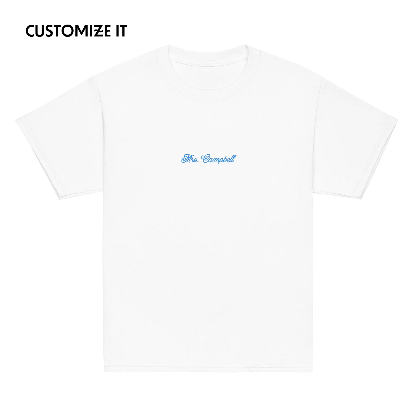CUSTOM Mrs. Surname Embroidered Bride Baby Tee