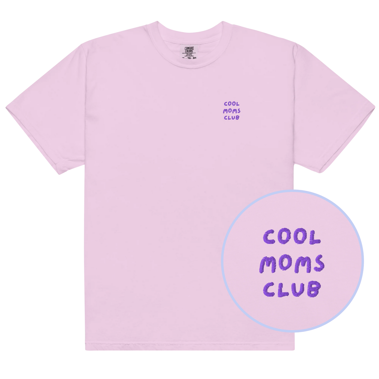 Cool Moms Club Embroidered Mother Classic T-Shirt