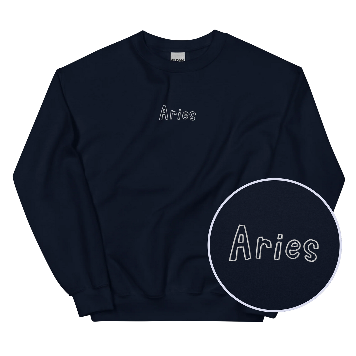 Aries Zodiac Embroidered Sweatshirt