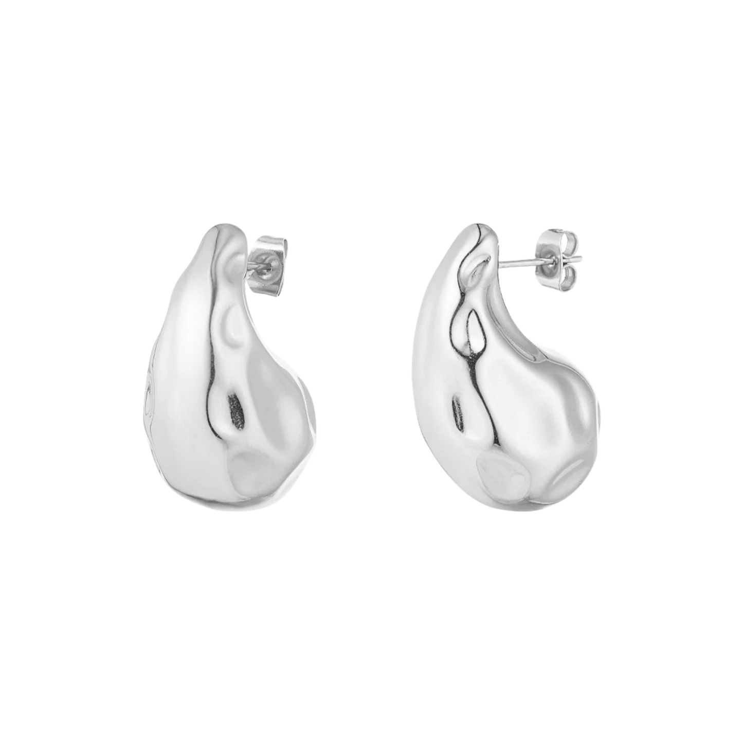 Hammered Drop Earrings