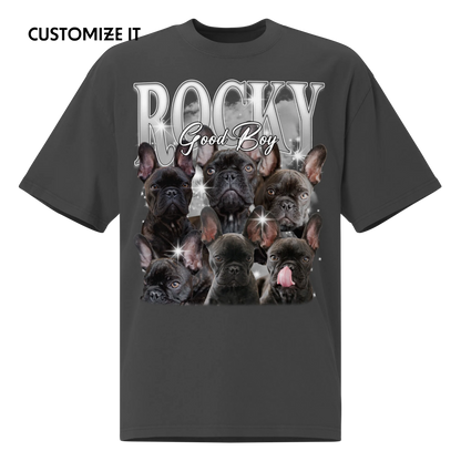 CUSTOM Create Your Own Custom Pet Bootleg Oversized Faded T-Shirt