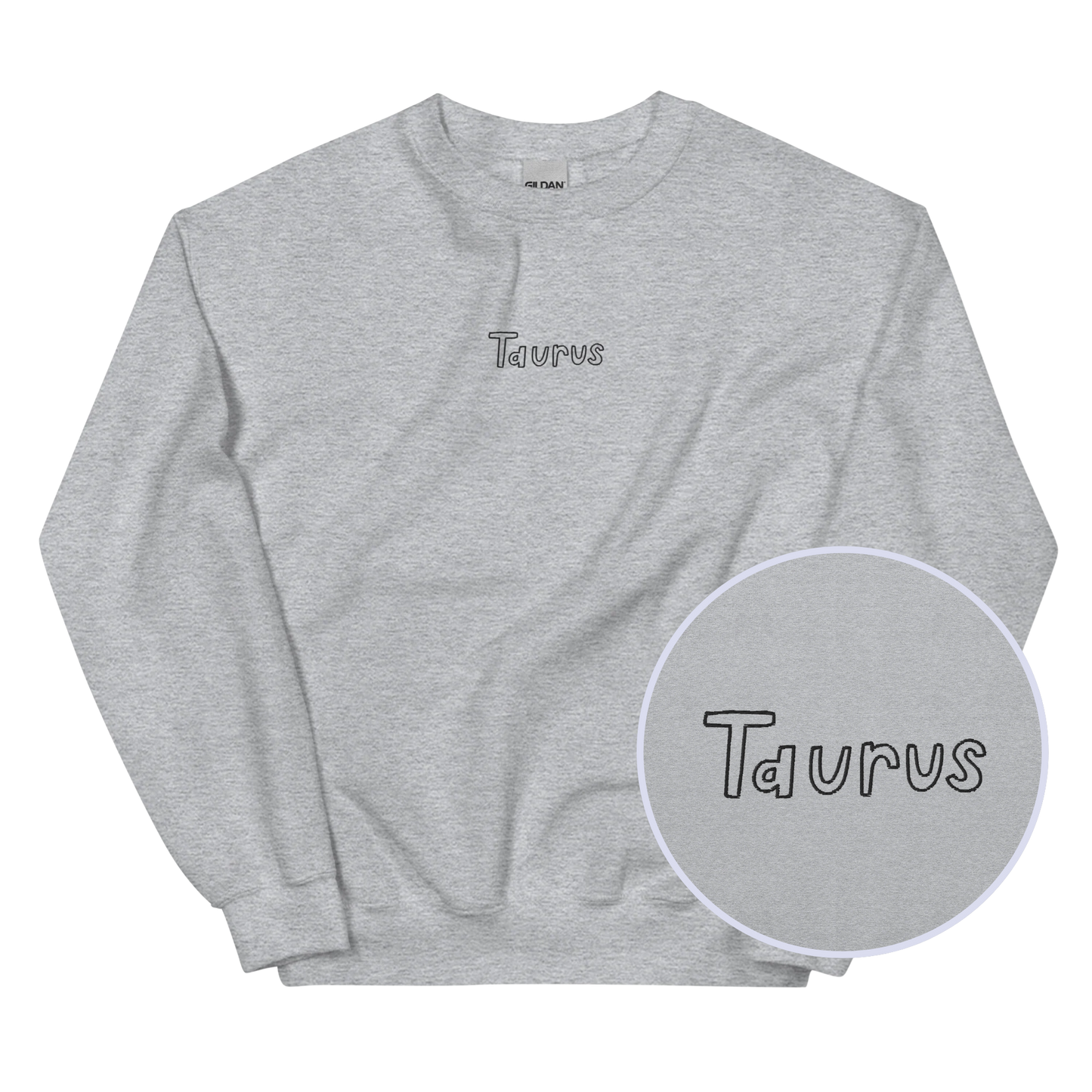 Taurus Zodiac Embroidered Sweatshirt