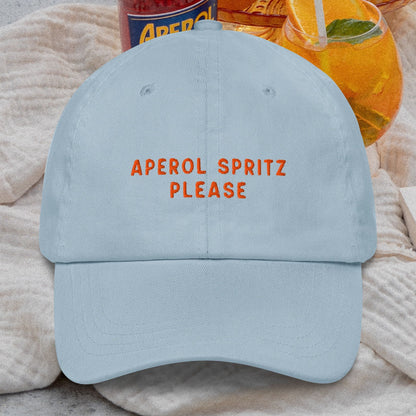 Aperol Spritz Please Cocktail Embroidered Dad Hat
