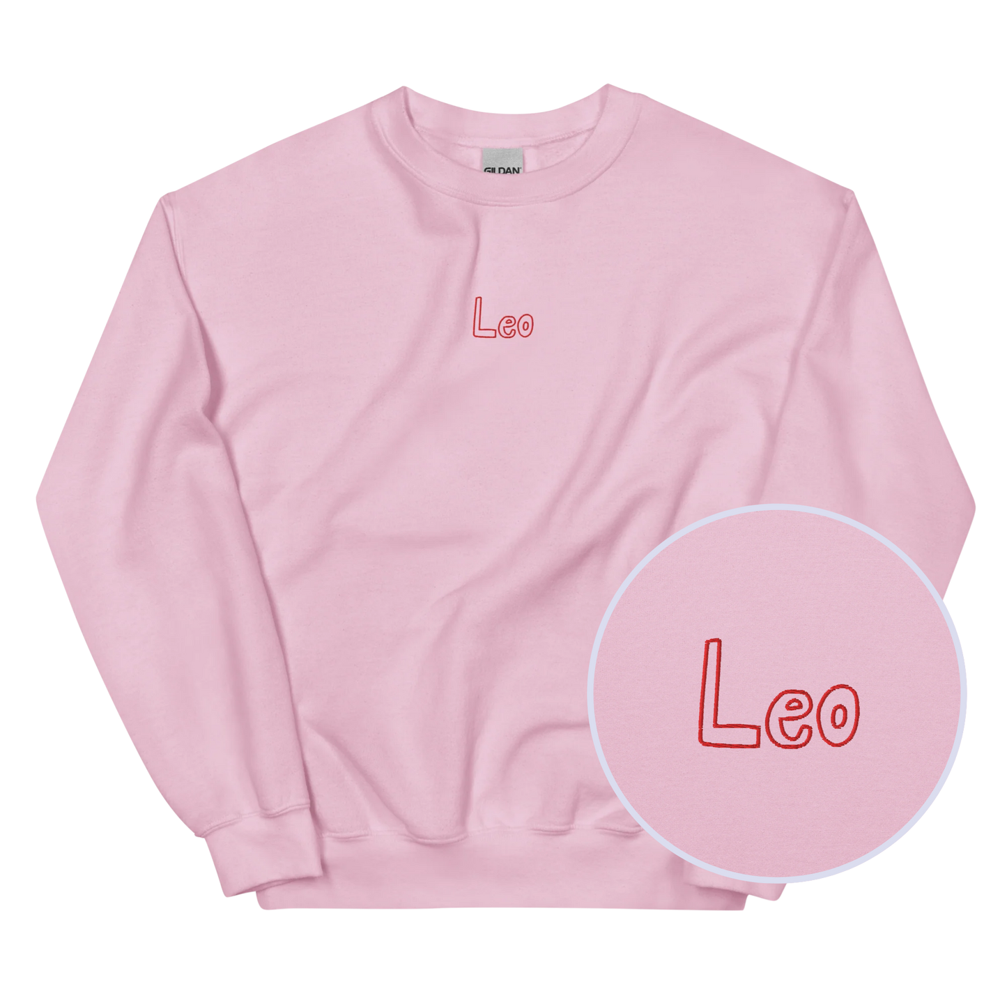 Leo Zodiac Embroidered Sweatshirt