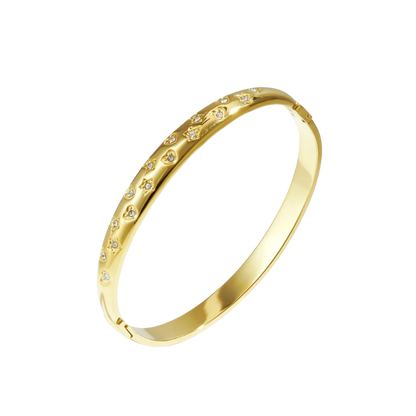 Hearts Stars Rhinestones Bangle