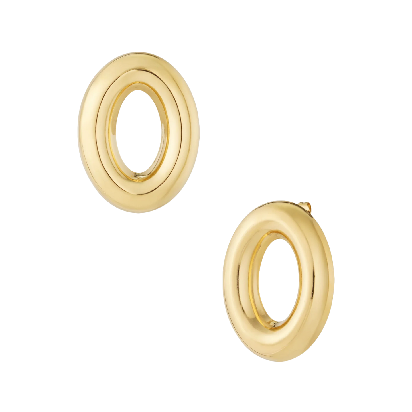 Bold Oval Stud Earrings