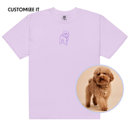 CUSTOM YOUR PET Portrait Embroidered Classic T-Shirt