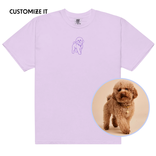 CUSTOM YOUR PET Portrait Embroidered Classic T-Shirt