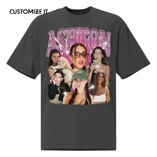 CUSTOM Create Your Own Bling Bootleg Oversized Faded T-Shirt