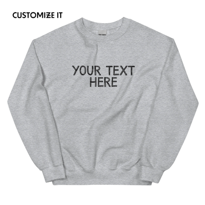 CUSTOM Your Text Scribbles Sweatshirt