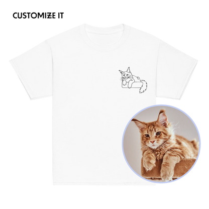 CUSTOM YOUR PET Portrait Embroidered Baby Tee