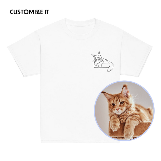 CUSTOM YOUR PET Portrait Embroidered Baby Tee
