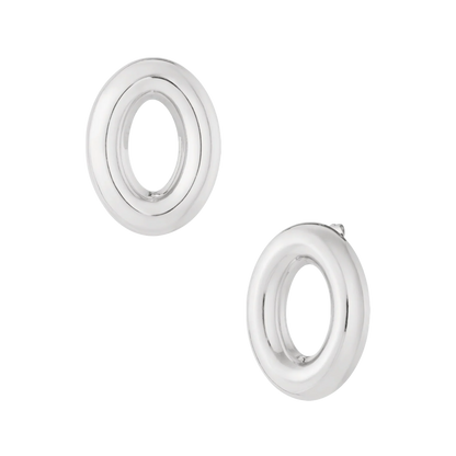 Bold Oval Stud Earrings