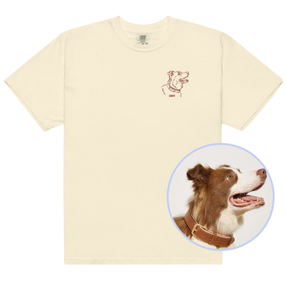 CUSTOM YOUR PET Portrait Embroidered Classic T-Shirt