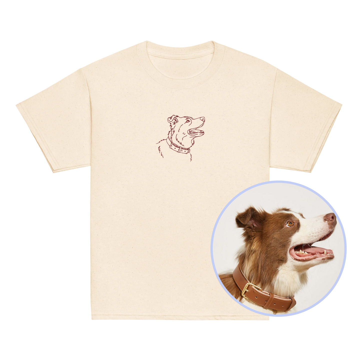 CUSTOM YOUR PET Portrait Embroidered Baby Tee