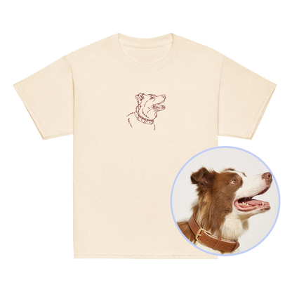CUSTOM YOUR PET Portrait Embroidered Baby Tee