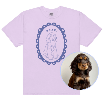 CUSTOM Pet Portrait Heart Frame Classic T-Shirt