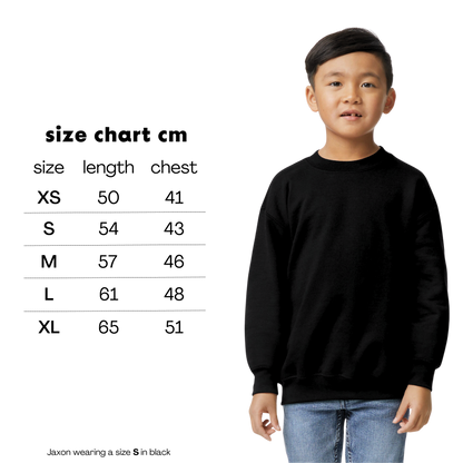 CUSTOM Your Text Playful Embroidered Sweatshirt - Youth/Kids