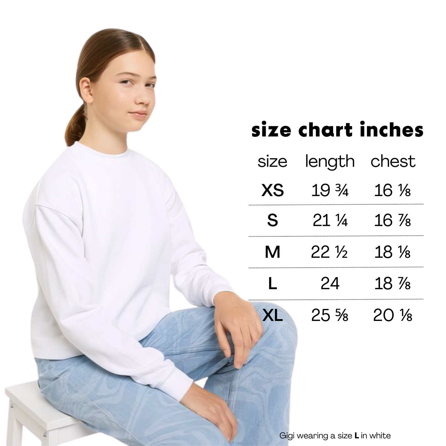 CUSTOM Your Text Playful Embroidered Sweatshirt - Youth/Kids