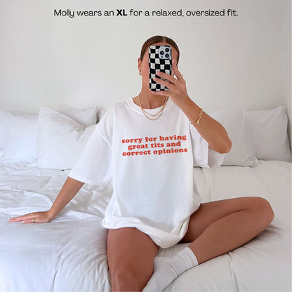 Sorry for Having Great Tits Premium T-Shirt