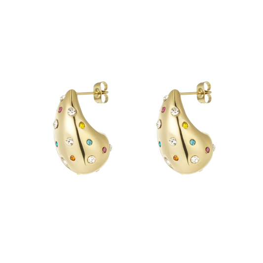 Rhinestone Drop Earrings