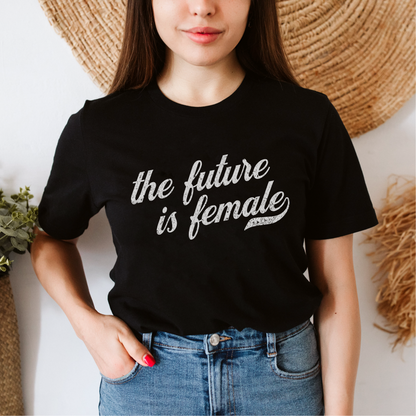 The Future is Female Vintage-Look Feminist T-Shirt