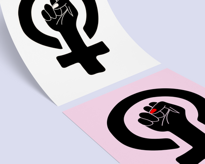 Feminist Girl Power Fist Poster