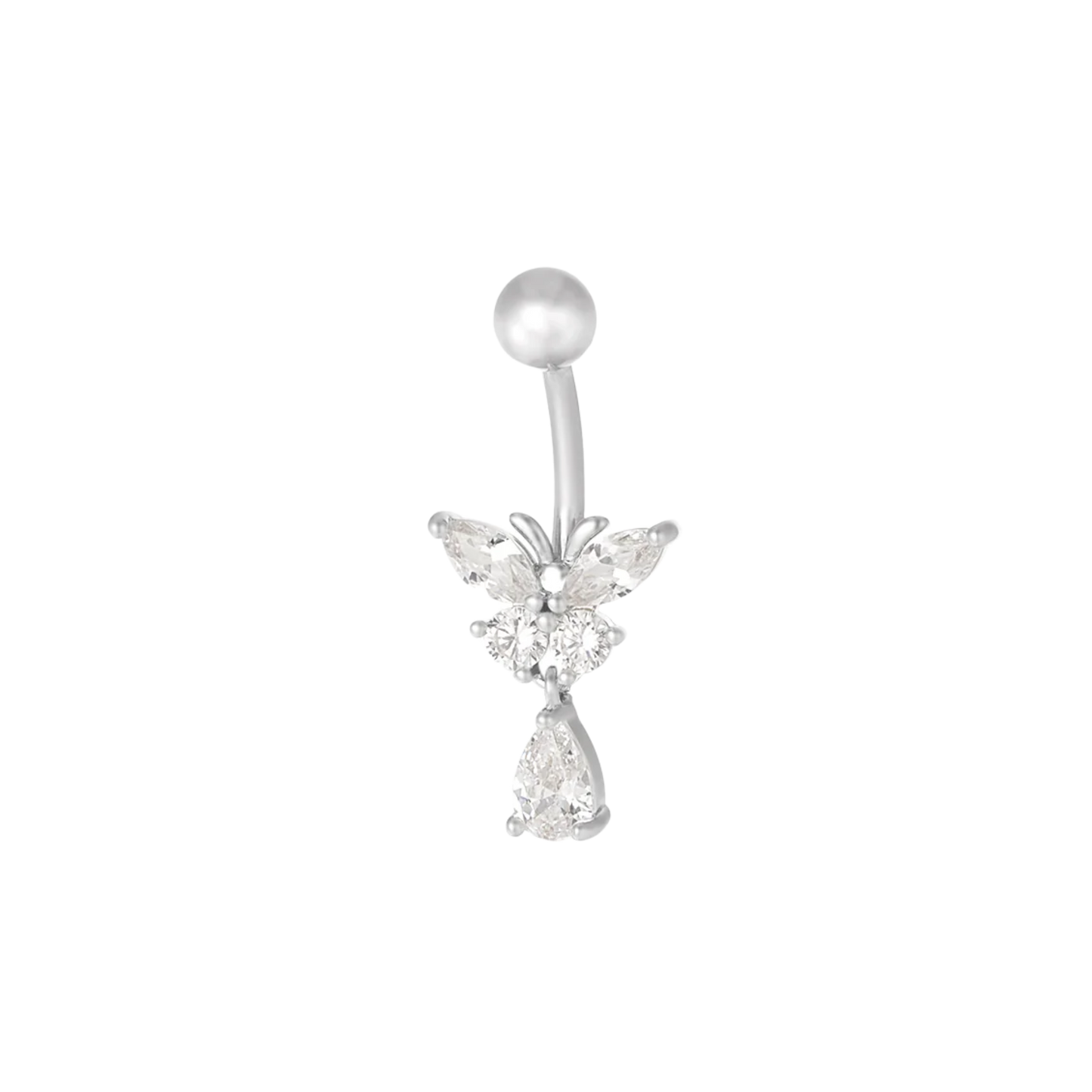 Butterfly Kiss Navel Belly Button Piercing