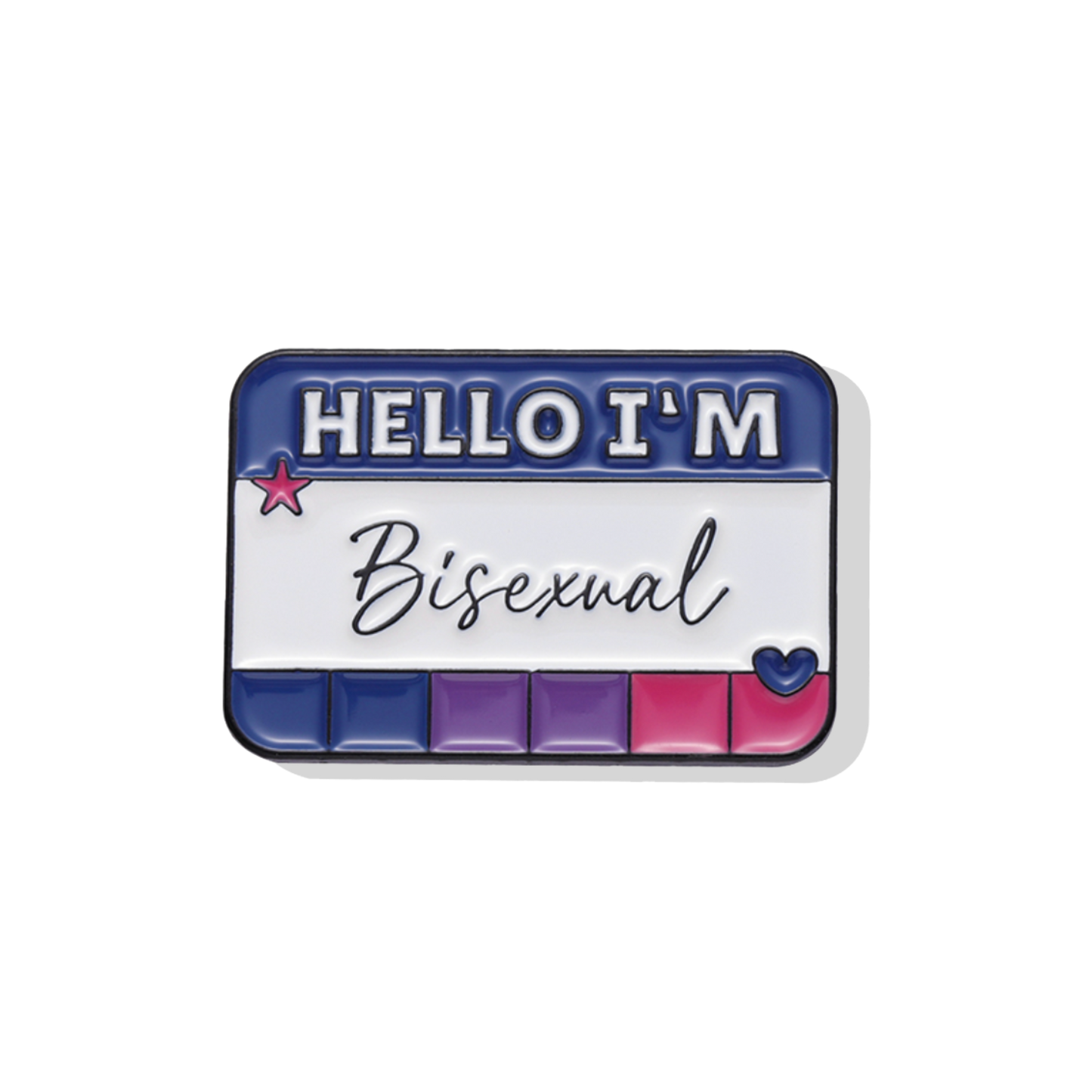 Hello I'm Bisexual Enamel Pin
