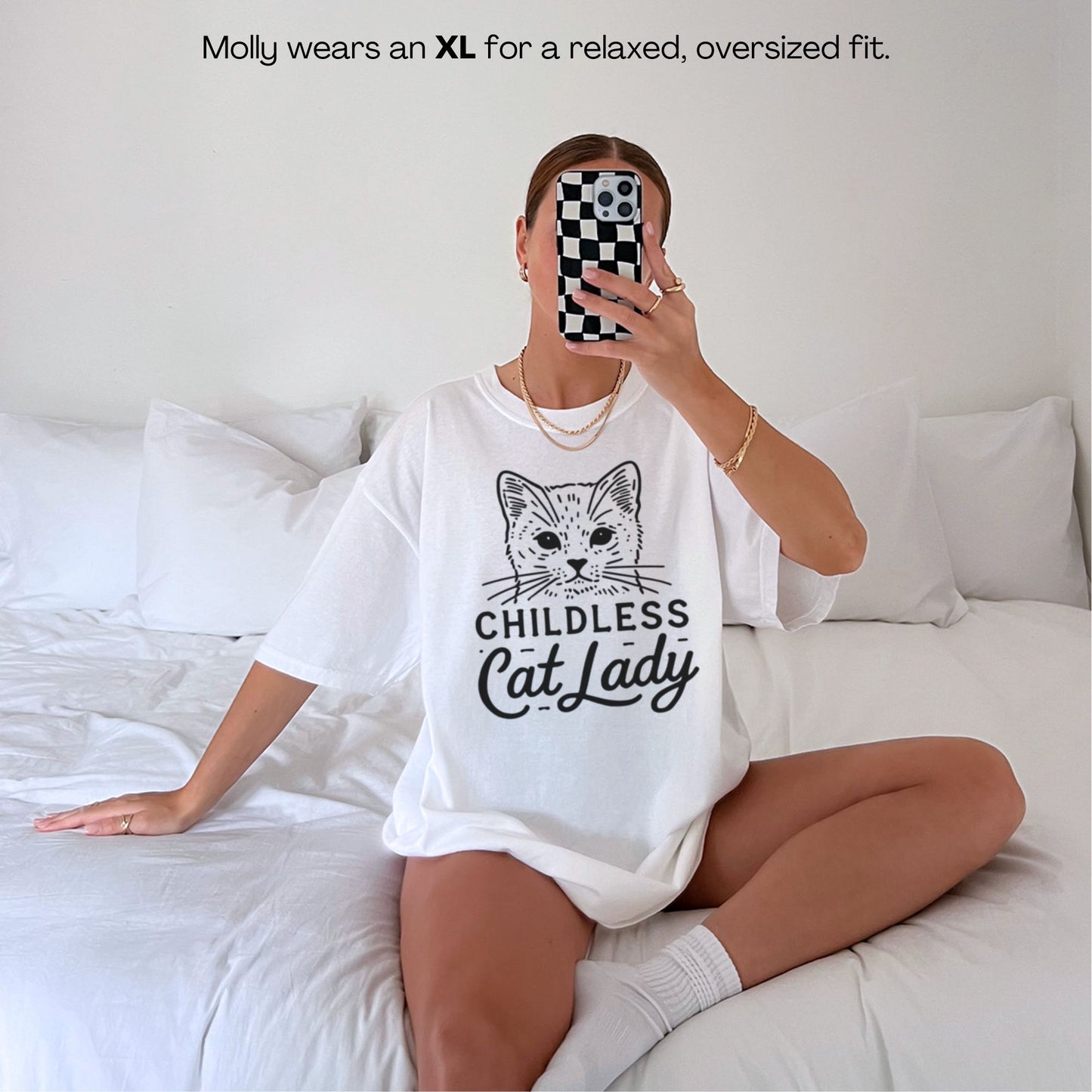 Childless Cat Lady Premium T-Shirt