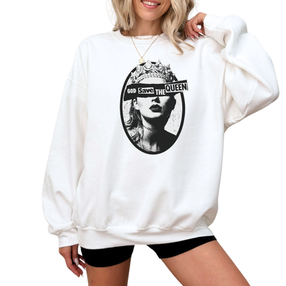 God Save The Queen Taylor Crewneck Sweatshirt