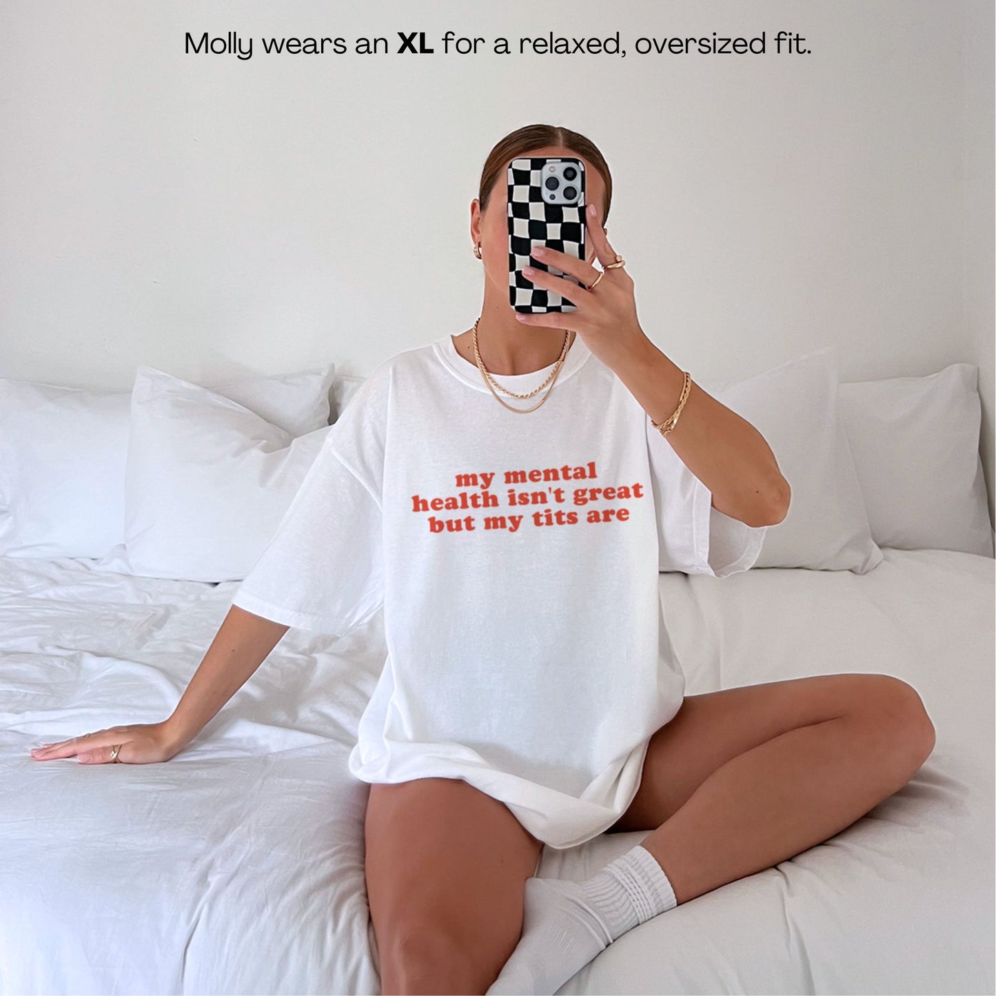 Mental Health Isn't Great Tits Are Premium T-Shirt