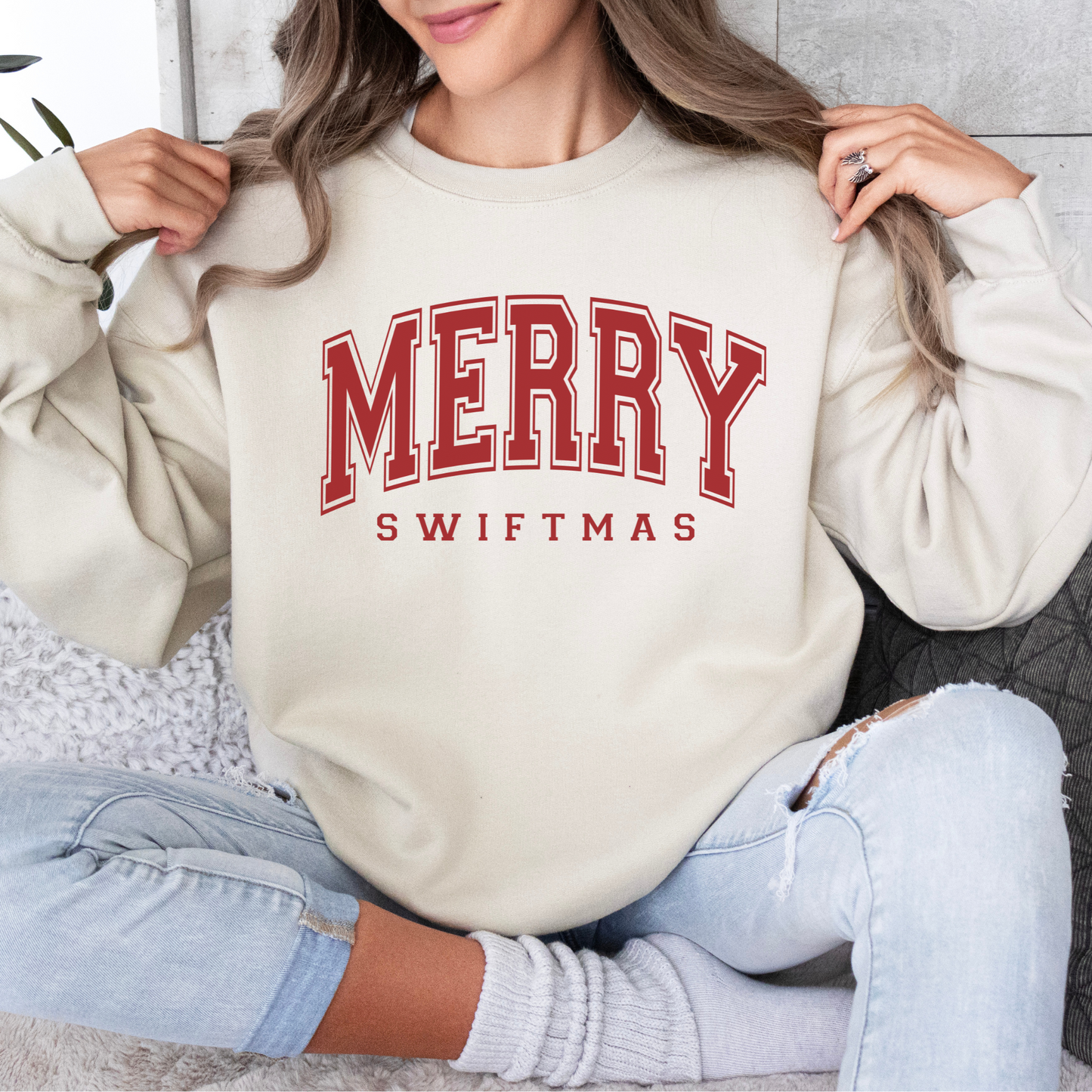 Merry Swiftmas Taylor Swift Crewneck Sweatshirt