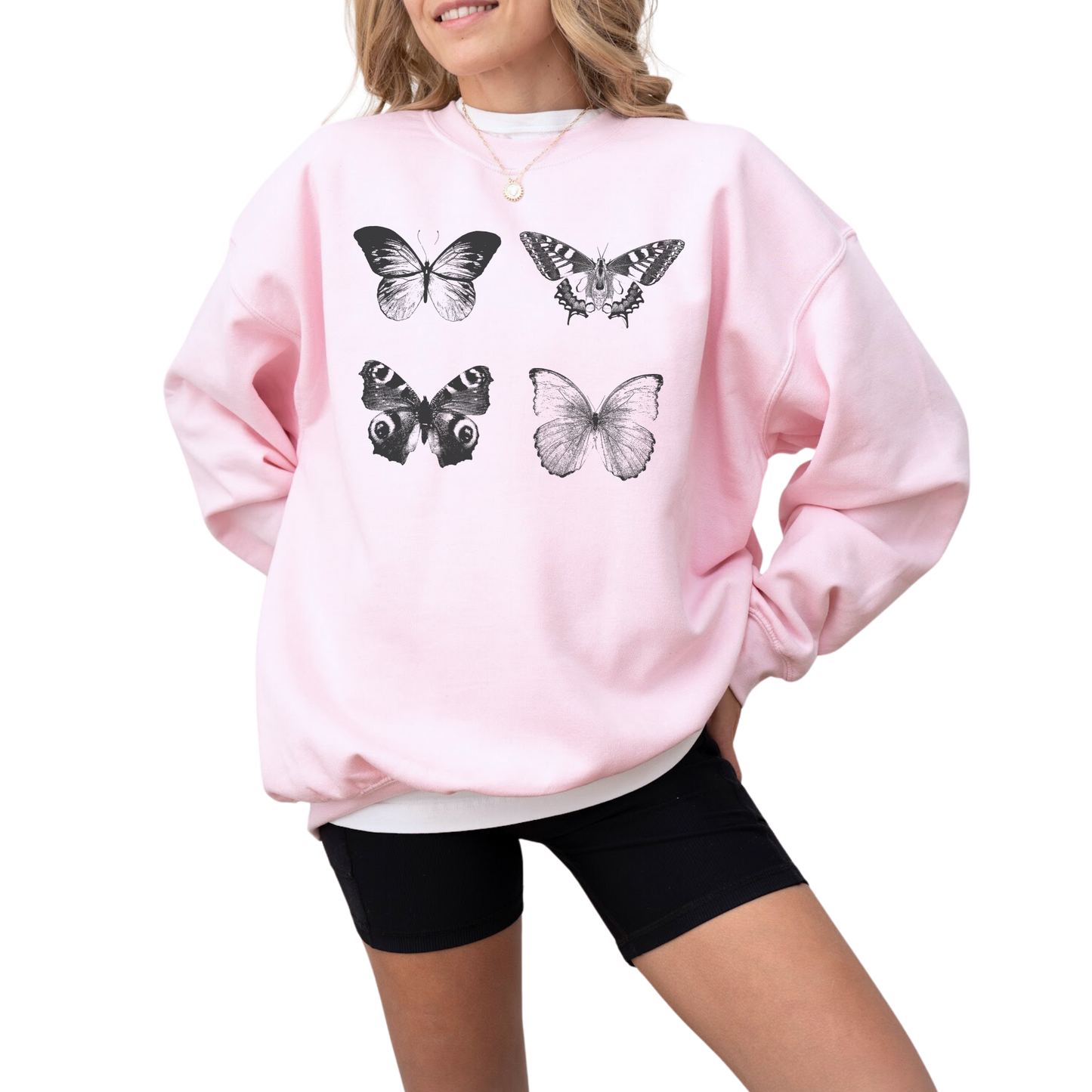 Photocopy Butterflies Crewneck Sweatshirt