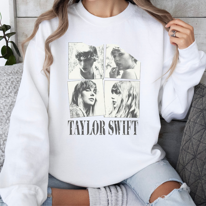 Taylor Swift Collage Crewneck Sweatshirt