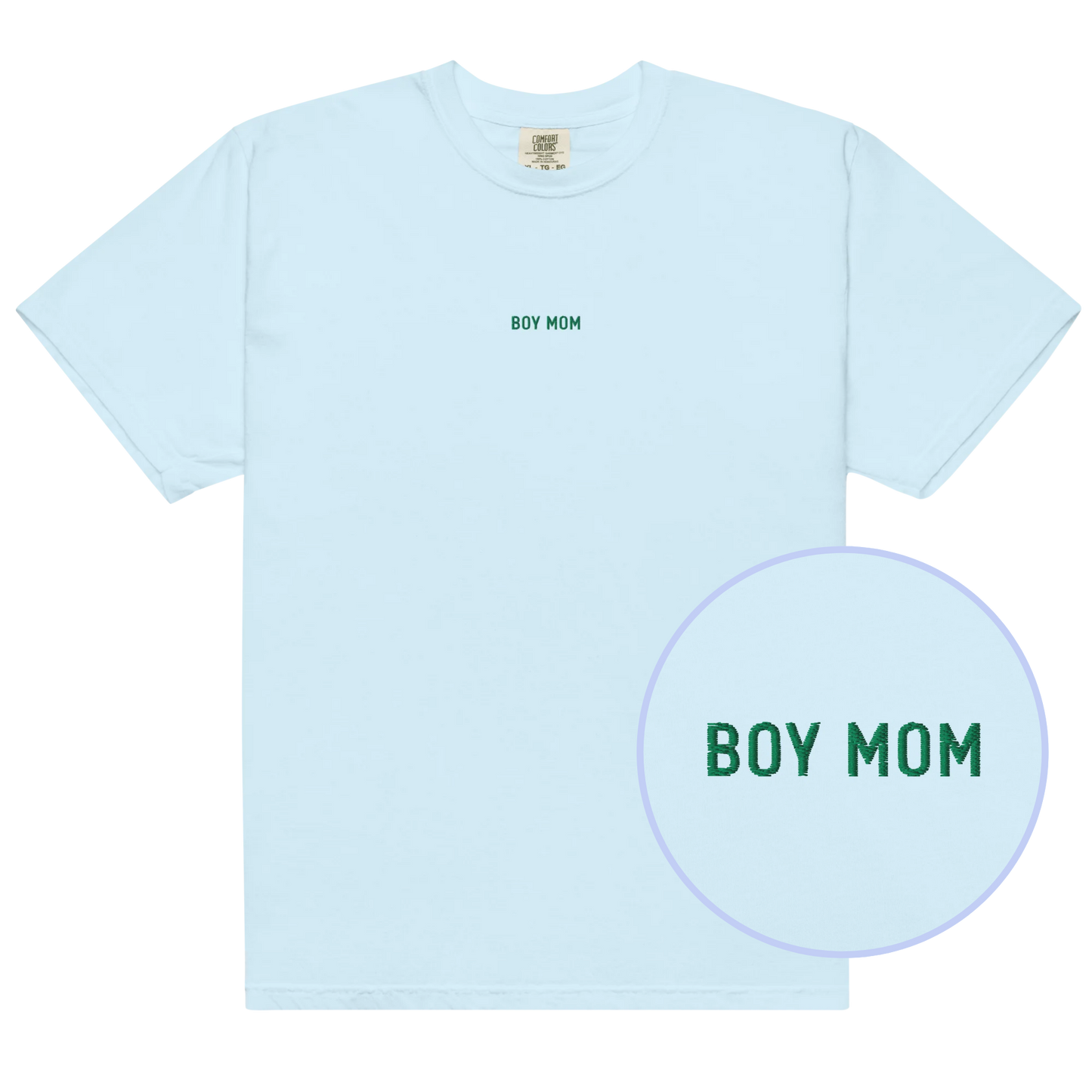 Boy Mom Embroidered Classic T-Shirt