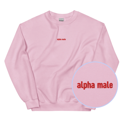 Alpha Male Feminist Embroidered Sweatshirt