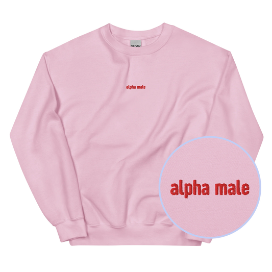 Alpha Male Feminist Embroidered Sweatshirt