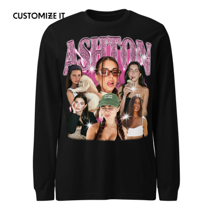 CUSTOM Create Your Own Bling Bootleg Long Sleeve T-Shirt