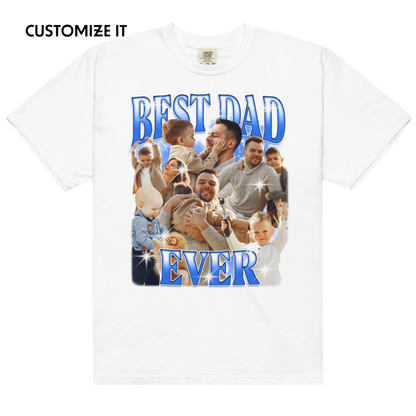 CUSTOM Best Dad Ever Photo Bootleg T-Shirt