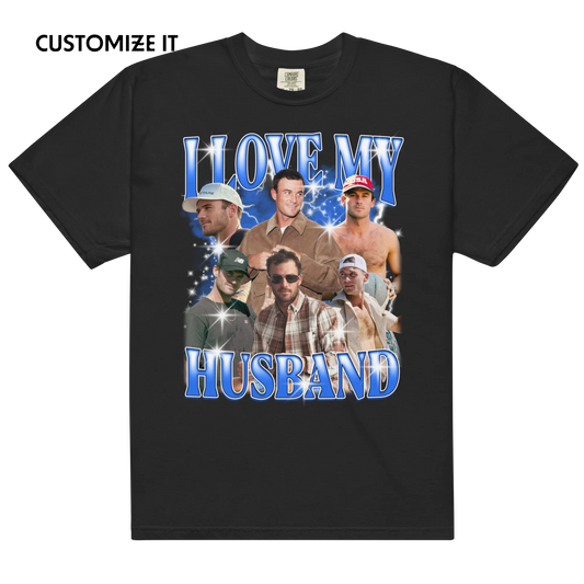 CUSTOM I Love My Husband Photo Bootleg T-Shirt