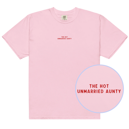 The Hot Unmarried Aunty Embroidered Classic T-Shirt
