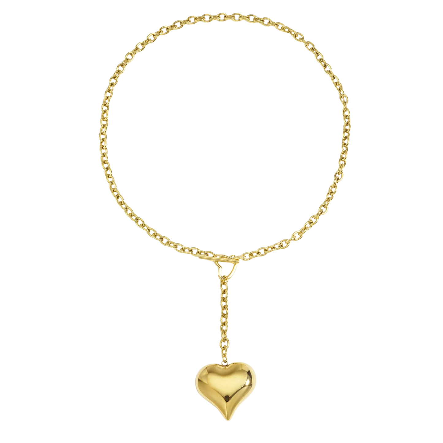 Big Big Heart Lariat Necklace