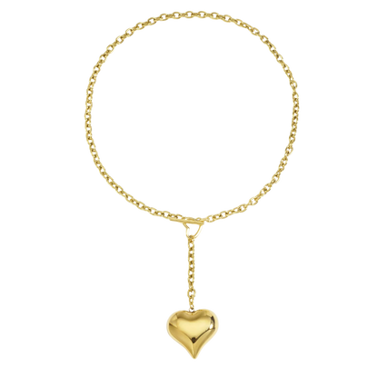 Big Big Heart Lariat Necklace