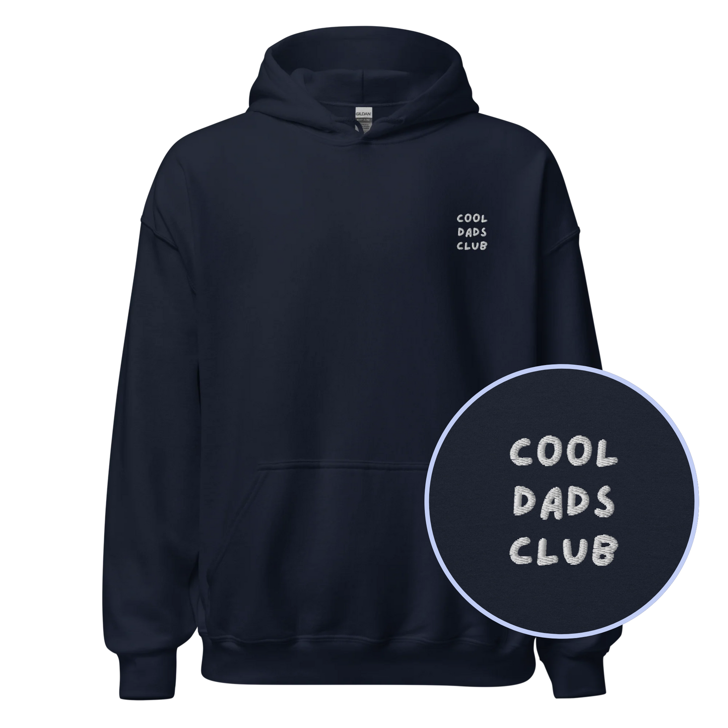 Cool Dads Club Embroidered Father Hoodie