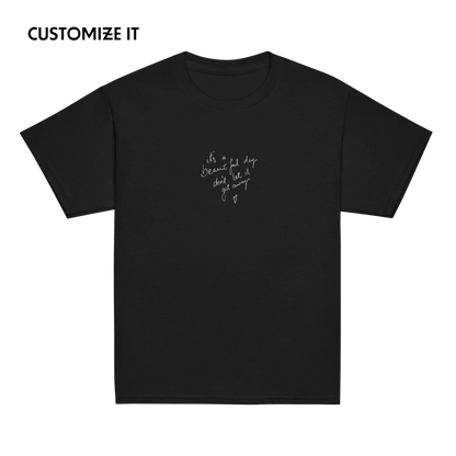 CUSTOM Your Handwriting Note Embroidered Baby Tee