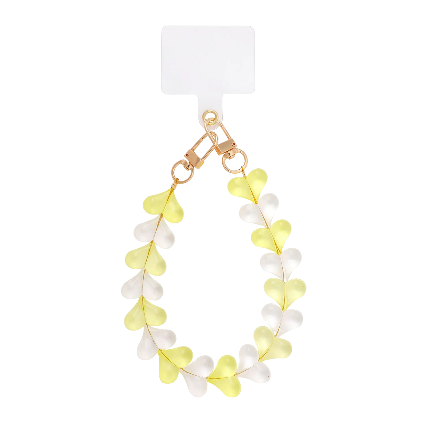 Heart Pop Beaded Phone Lanyard Charm Wrist Strap