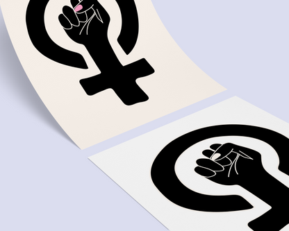 Feminist Girl Power Fist Poster